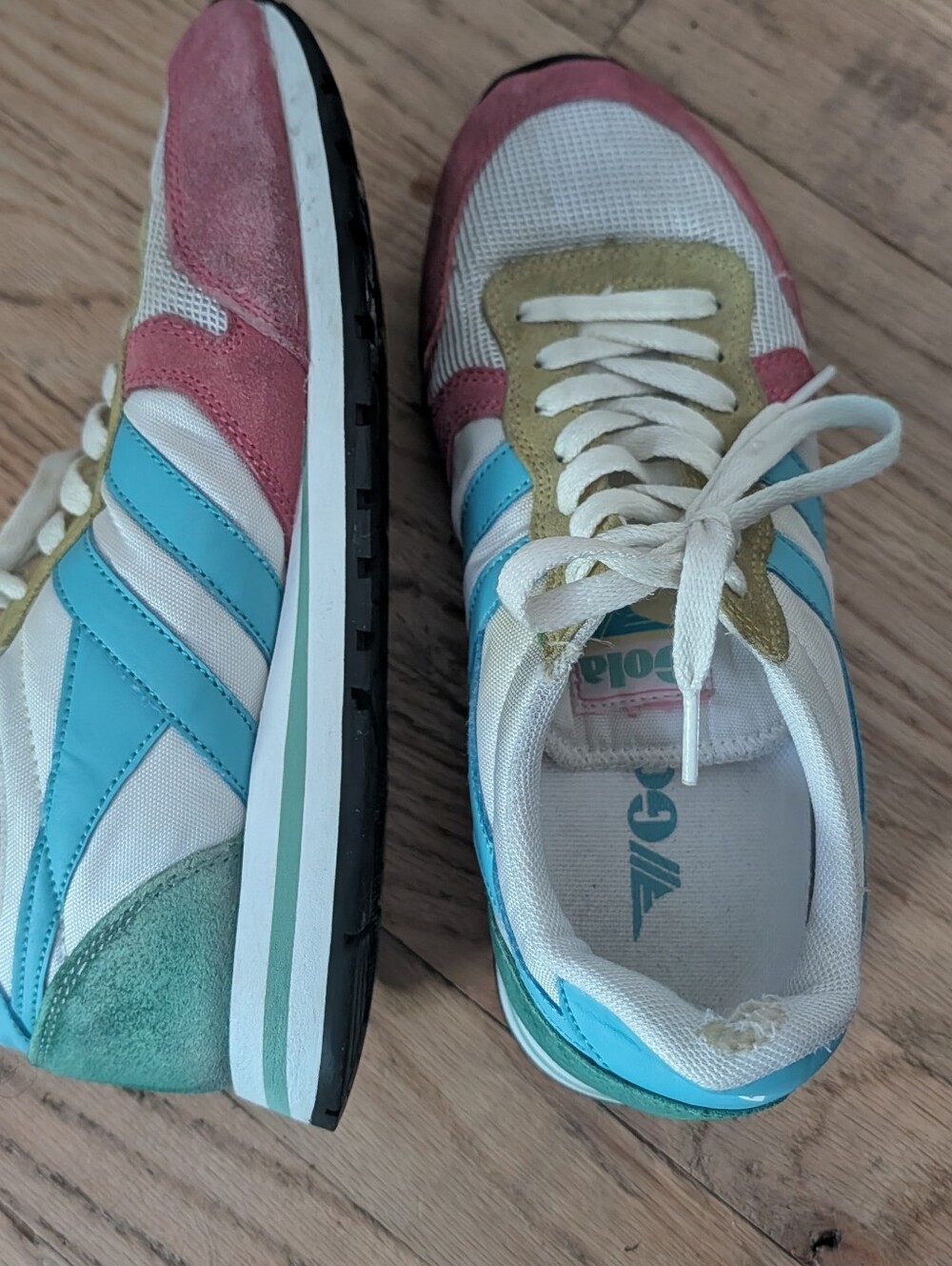 Gola Classics Daytona Women’s Size 7 Pastel Colorblock Retro Sneakers CLA592